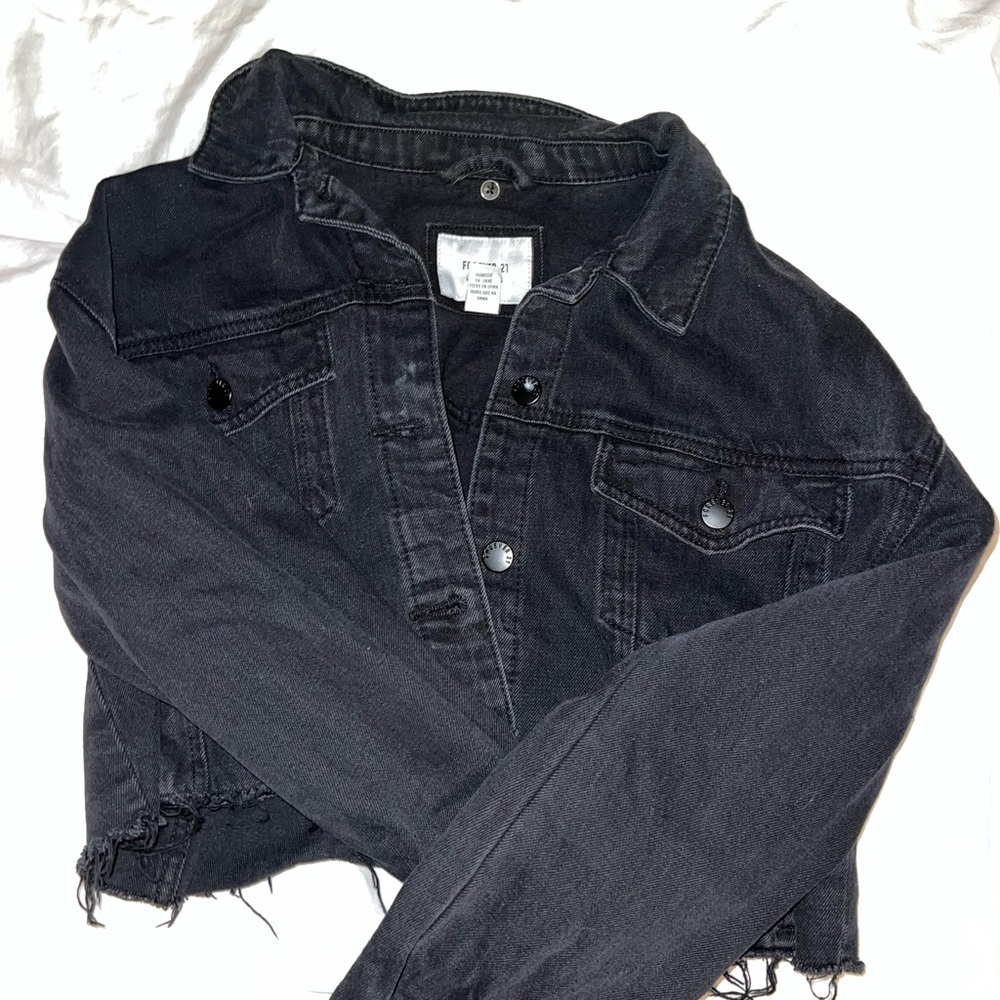 Forever 21 Cropped Jean Jacket